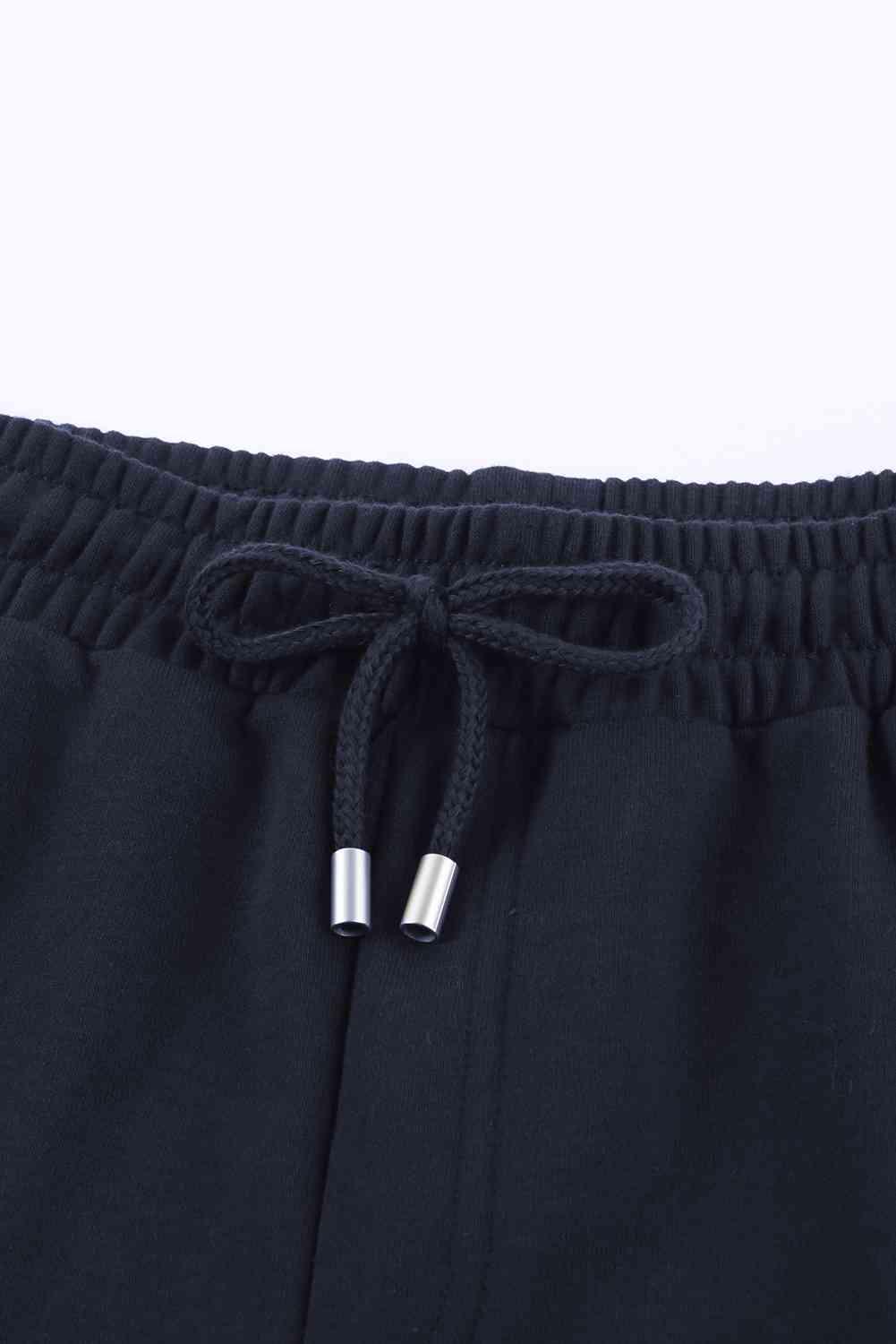 Drawstring Waist Cuffed Shorts - Immenzive