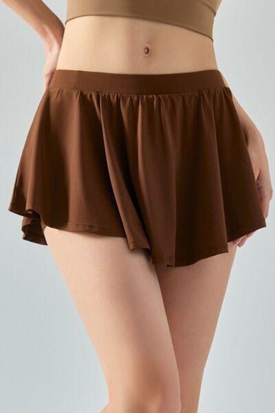 Elastic Waist Mini Active Skirt - Immenzive
