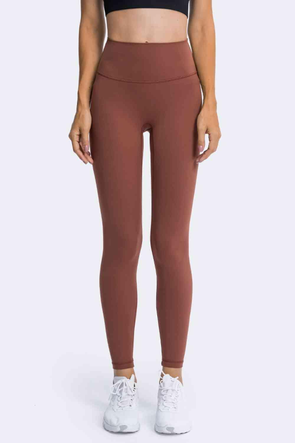 High Rise Ankle Length Yoga Leggings - Immenzive