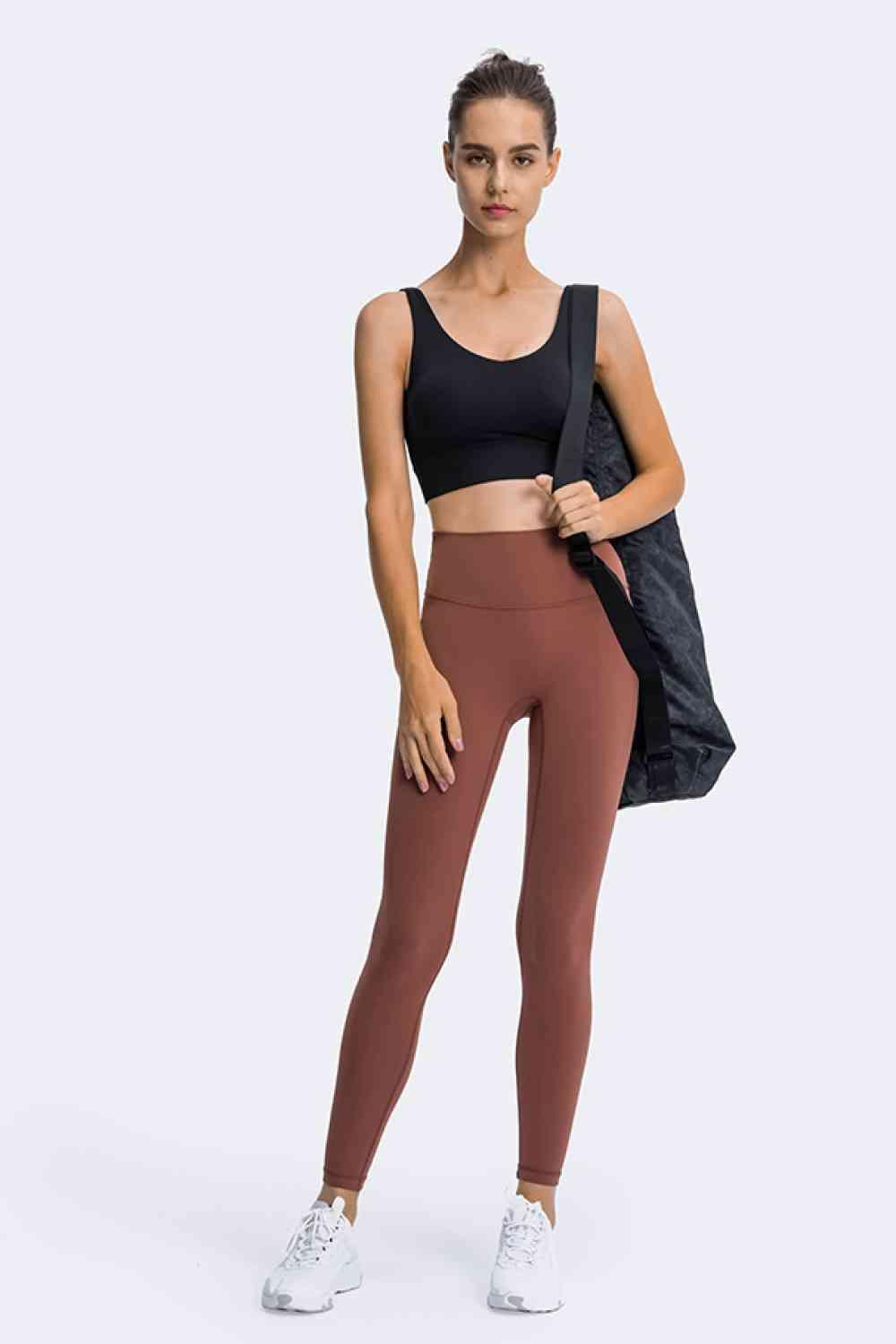 High Rise Ankle Length Yoga Leggings - Immenzive