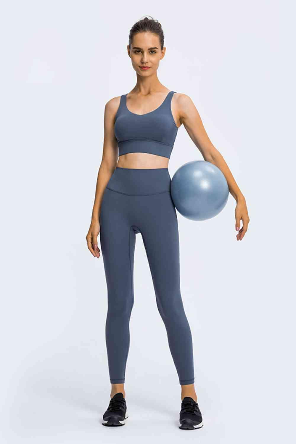 High Rise Ankle Length Yoga Leggings - Immenzive