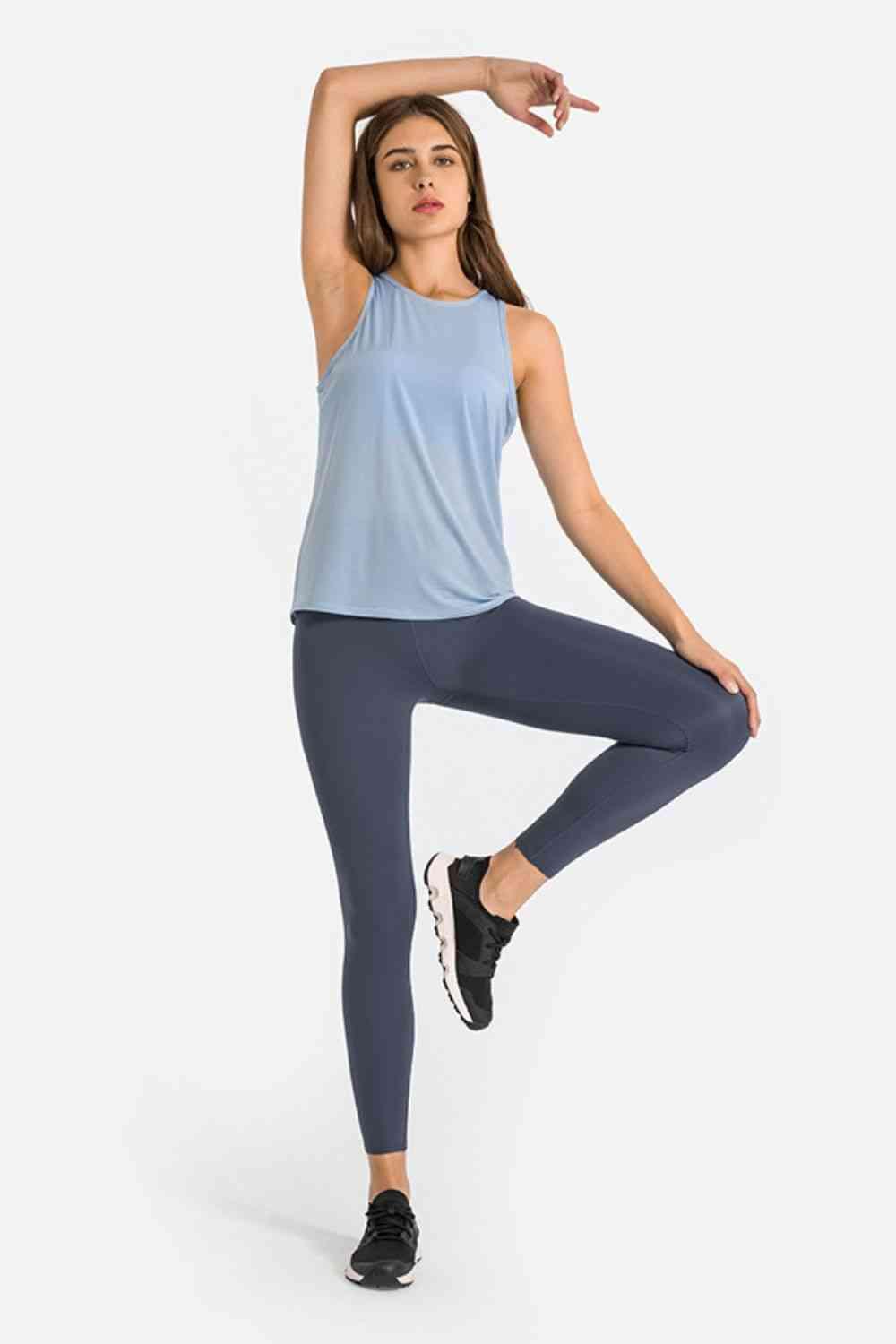 High Waist Ankle-Length Yoga Leggings - Immenzive
