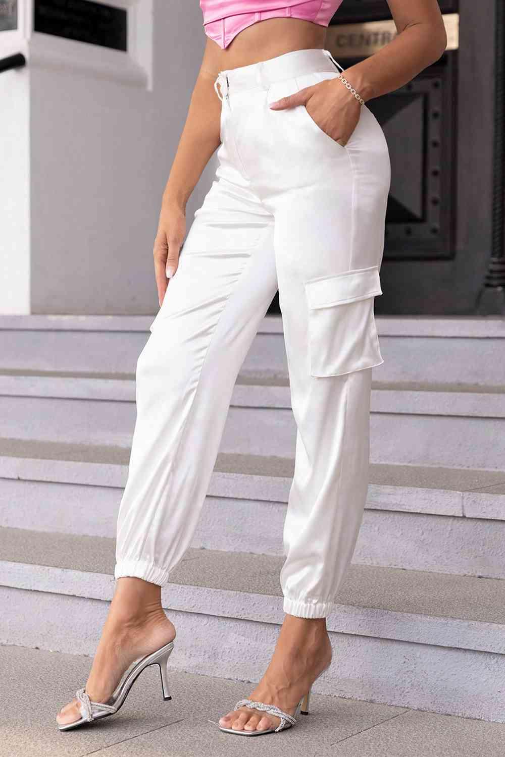 High Waist Pants with Pockets - Immenzive