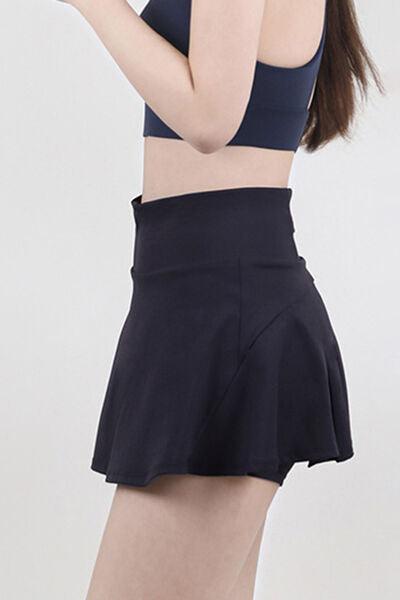 High Waist Pleated Active Skirt - Immenzive