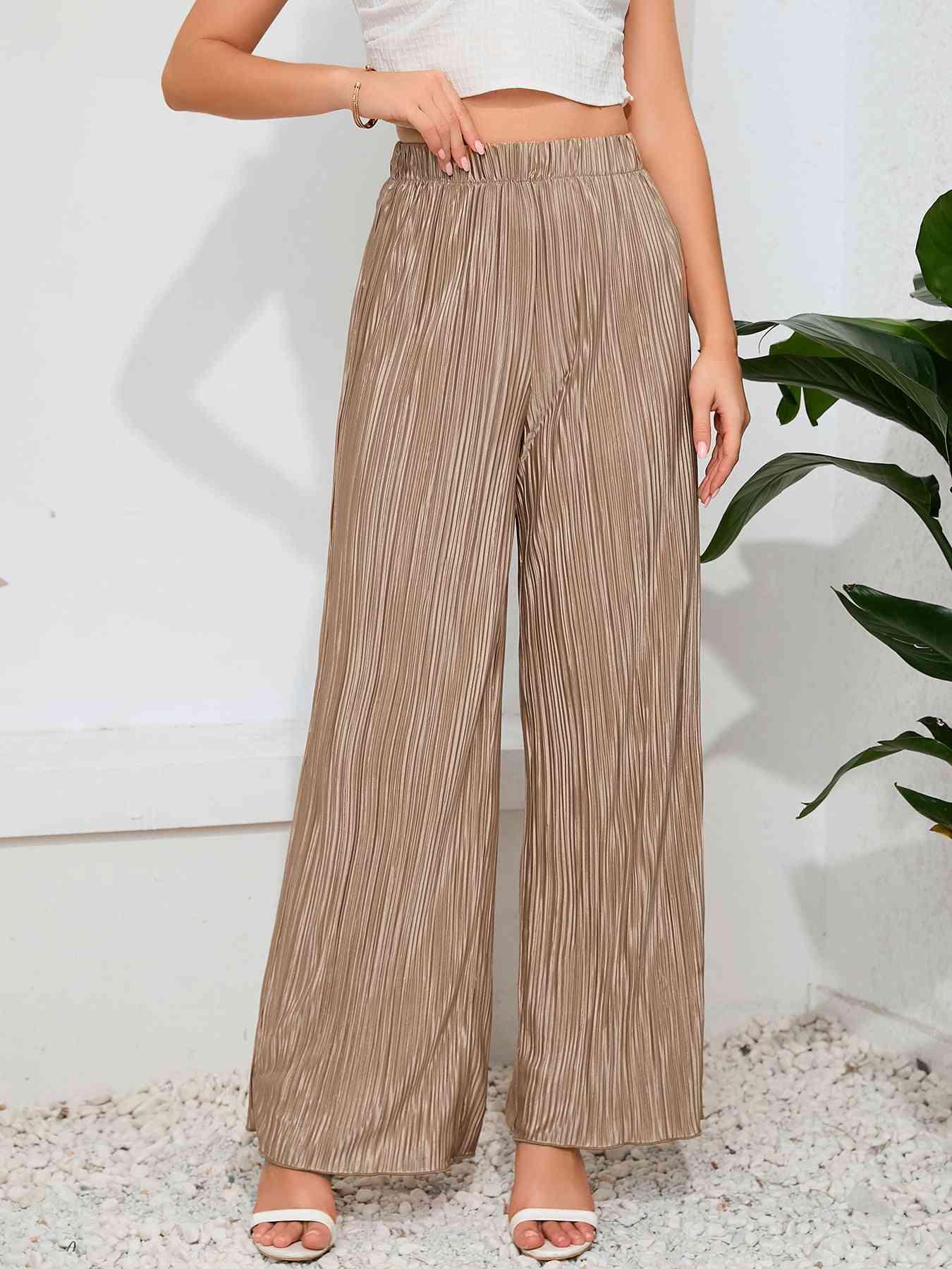 High Waist Relax Fit Long Pants - Immenzive