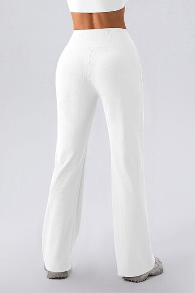 High Waist Straight Active Pants - Immenzive