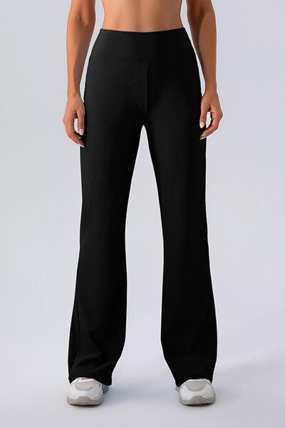 High Waist Straight Active Pants - Immenzive