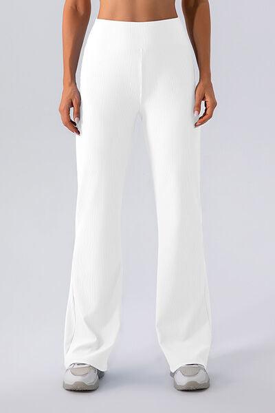 High Waist Straight Active Pants - Immenzive