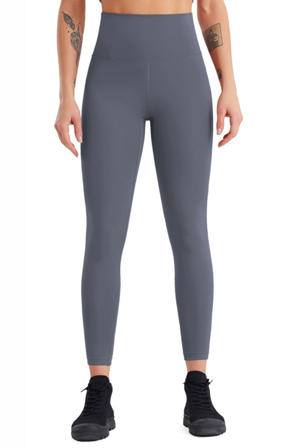 High Waist Wide Waistband Active Pants - Immenzive