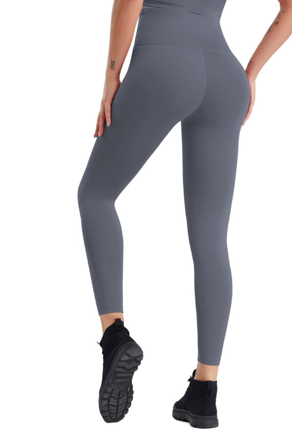 High Waist Wide Waistband Active Pants - Immenzive