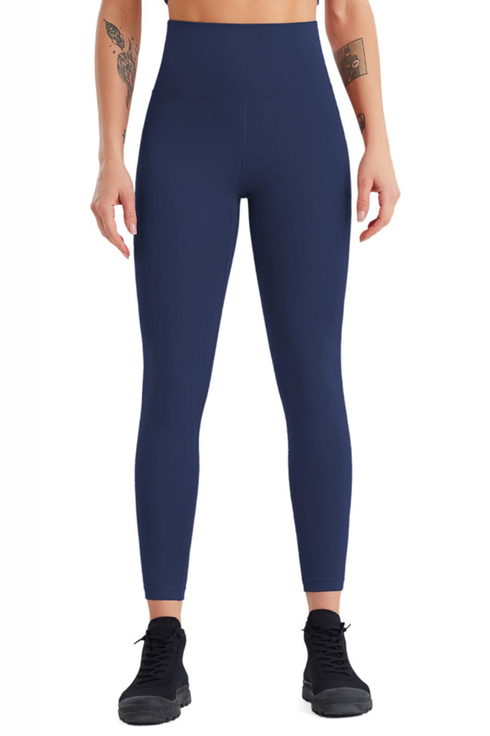 High Waist Wide Waistband Active Pants - Immenzive