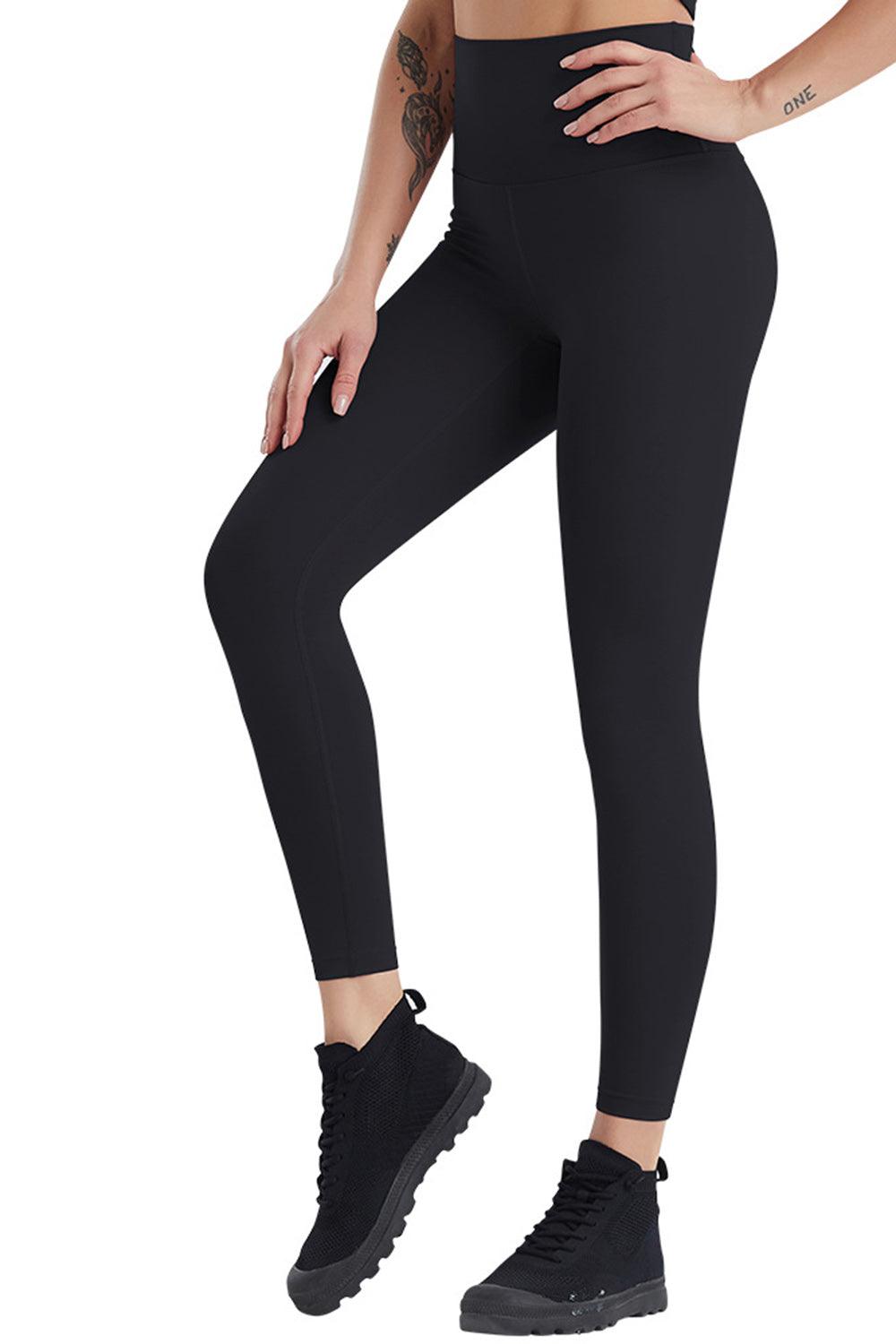 High Waist Wide Waistband Active Pants - Immenzive