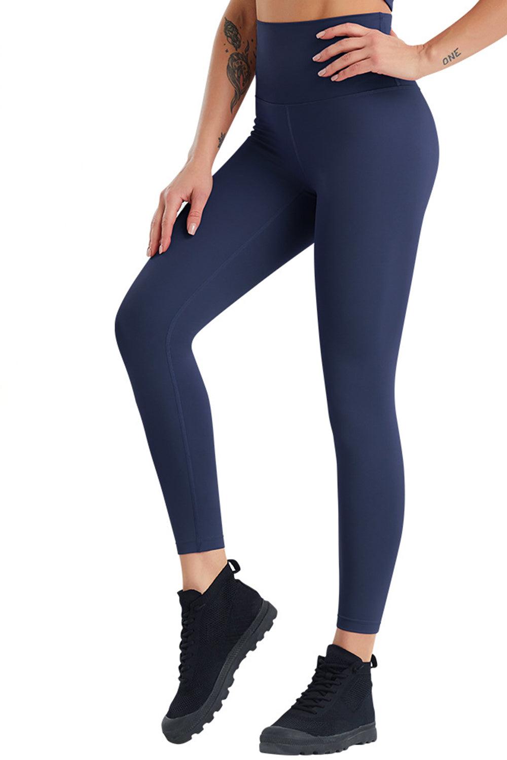 High Waist Wide Waistband Active Pants - Immenzive