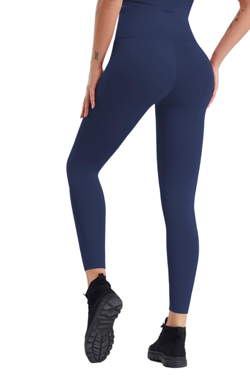 High Waist Wide Waistband Active Pants - Immenzive