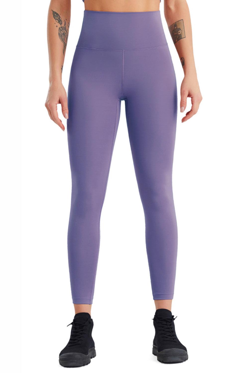 High Waist Wide Waistband Active Pants - Immenzive