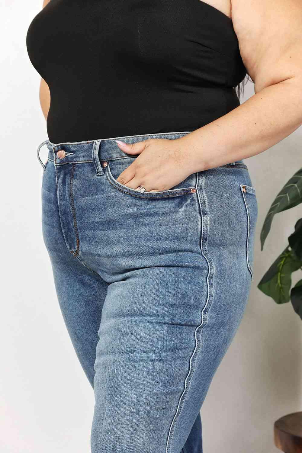 Judy Blue Full Size High Waist Jeans with Pockets - Immenzive