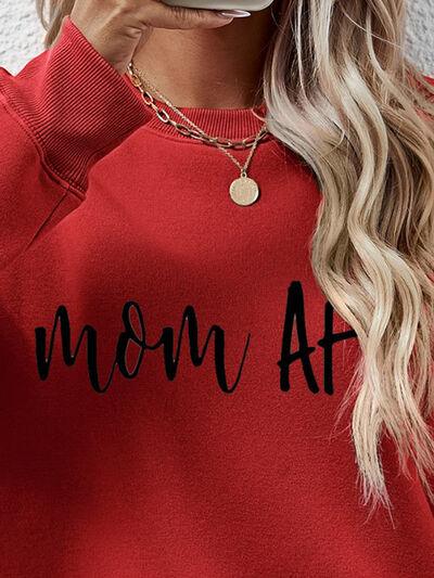 Letter Graphic Dropped Shoulder Sweatshirt - Immenzive
