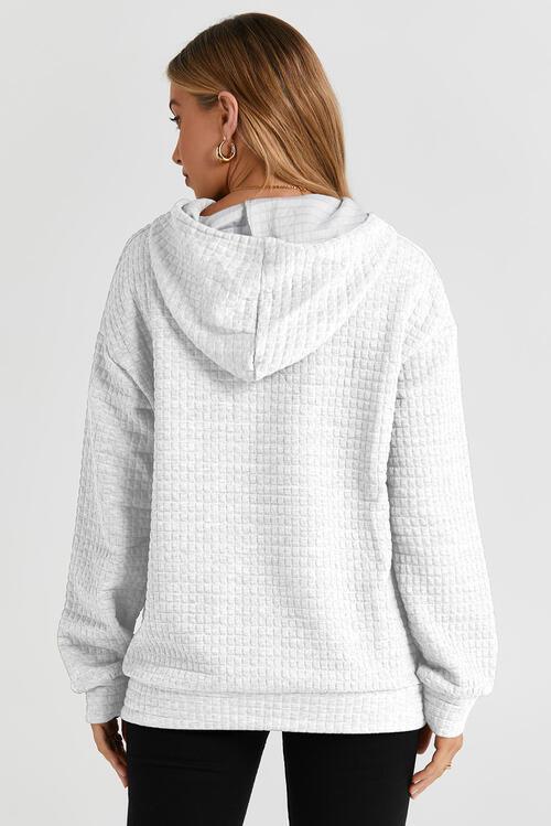 LIVE CHRISTMAS Drawstring Long Sleeve Hoodie - Immenzive