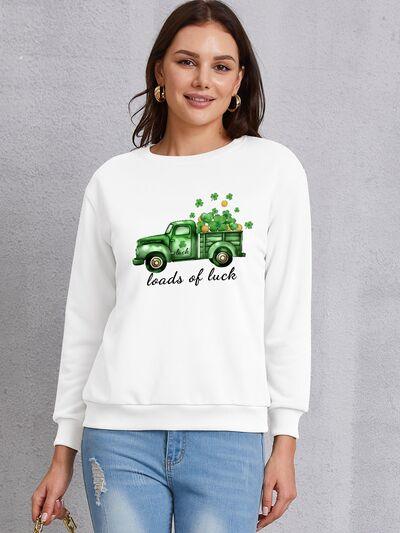 LOADS OF LUCK Round Neck Sweatshirt - Immenzive