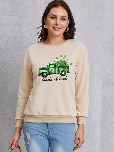 LOADS OF LUCK Round Neck Sweatshirt - Immenzive