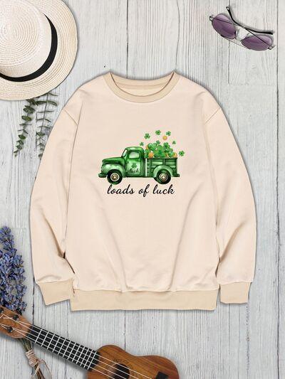 LOADS OF LUCK Round Neck Sweatshirt - Immenzive