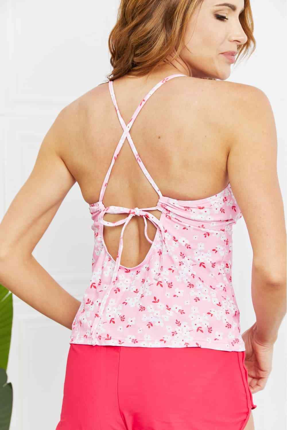 Marina West Swim By The Shore Full Size Two-Piece Swimsuit in Blossom Pink - Immenzive