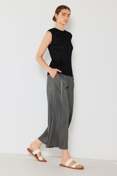 Marina West Swim Pleated Wide-Leg Pants with Side Pleat Detail - Immenzive