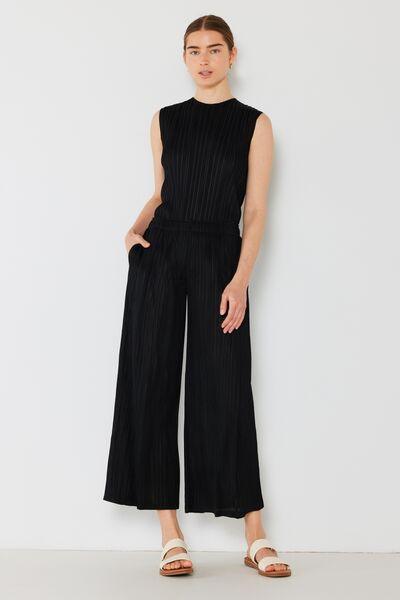 Marina West Swim Pleated Wide-Leg Pants with Side Pleat Detail - Immenzive