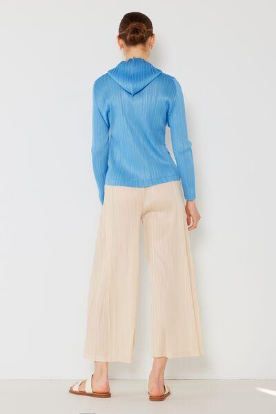 Marina West Swim Pleated Wide-Leg Pants with Side Pleat Detail - Immenzive