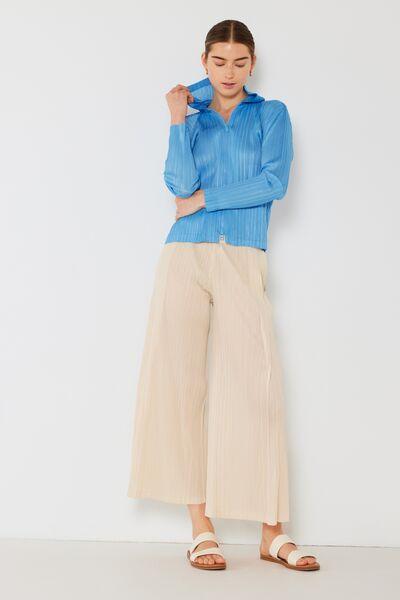 Marina West Swim Pleated Wide-Leg Pants with Side Pleat Detail - Immenzive