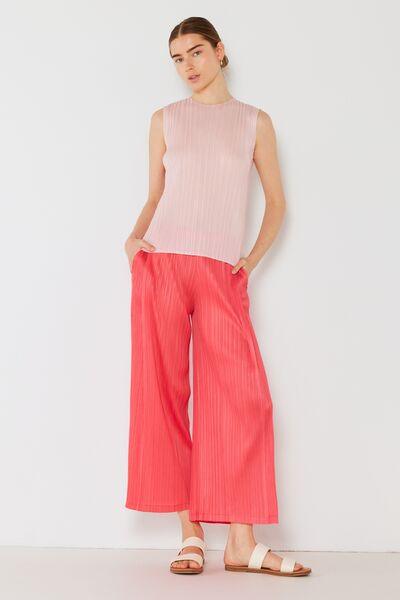 Marina West Swim Pleated Wide-Leg Pants with Side Pleat Detail - Immenzive