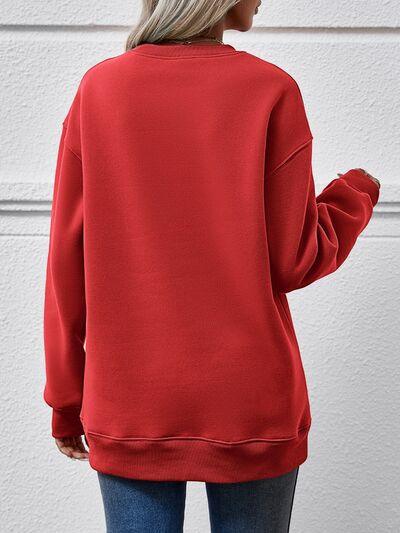 MERRY CHRISTMAS Dropped Shoulder Sweatshirt - Immenzive