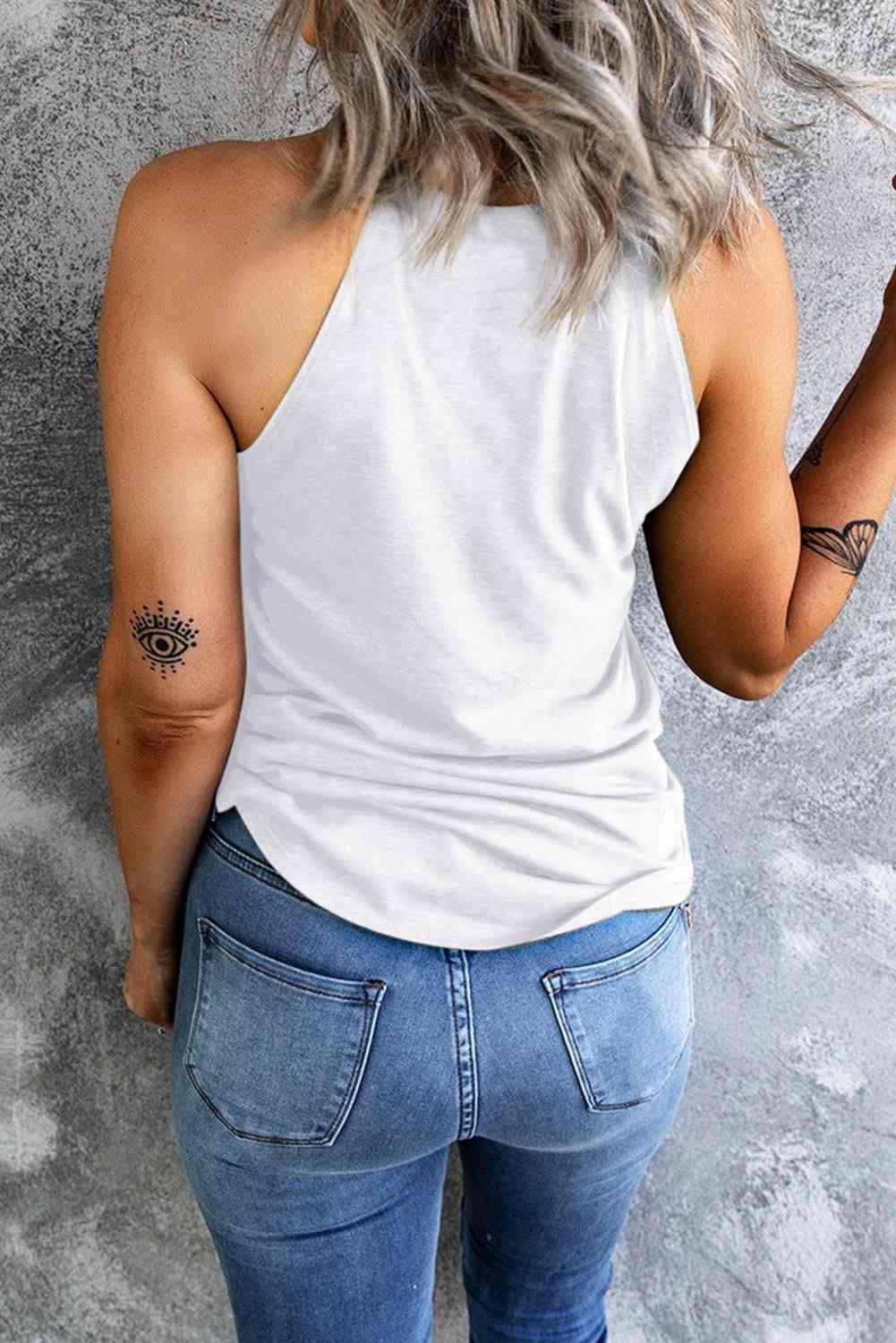 PEACE LOVE AMERICA Graphic Tank - Immenzive