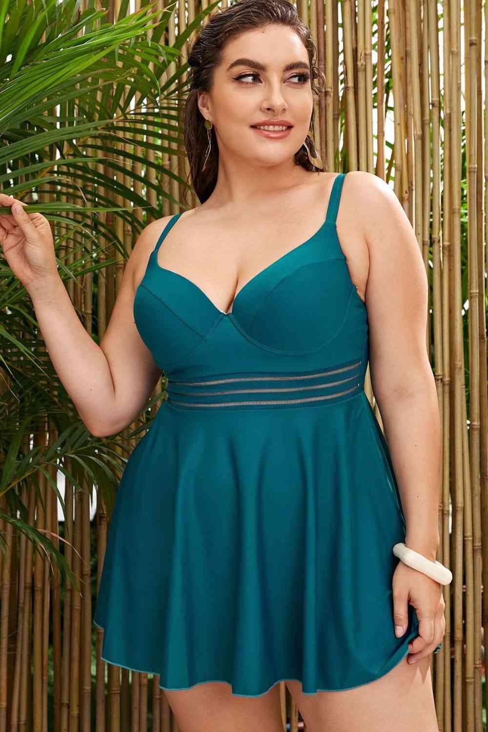 Plus Size Two-Piece Swimsuit - Immenzive