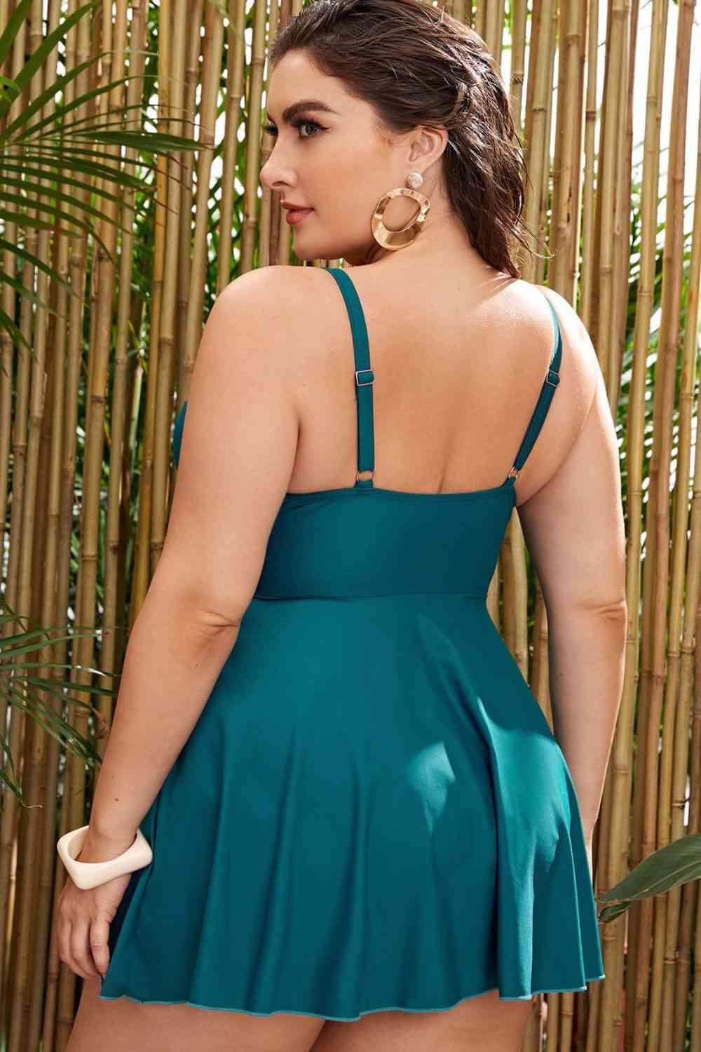 Plus Size Two-Piece Swimsuit - Immenzive