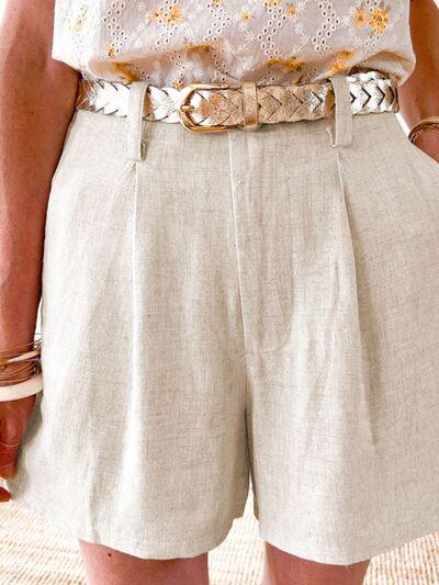 Pocketed Shorts with Belt Loops - Immenzive