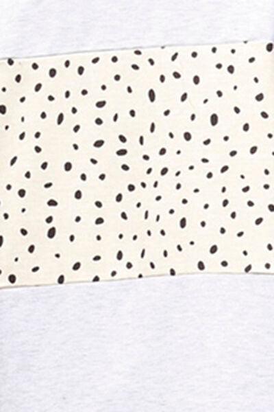 Polka Dot Button Up Long Sleeve Shacket - Immenzive