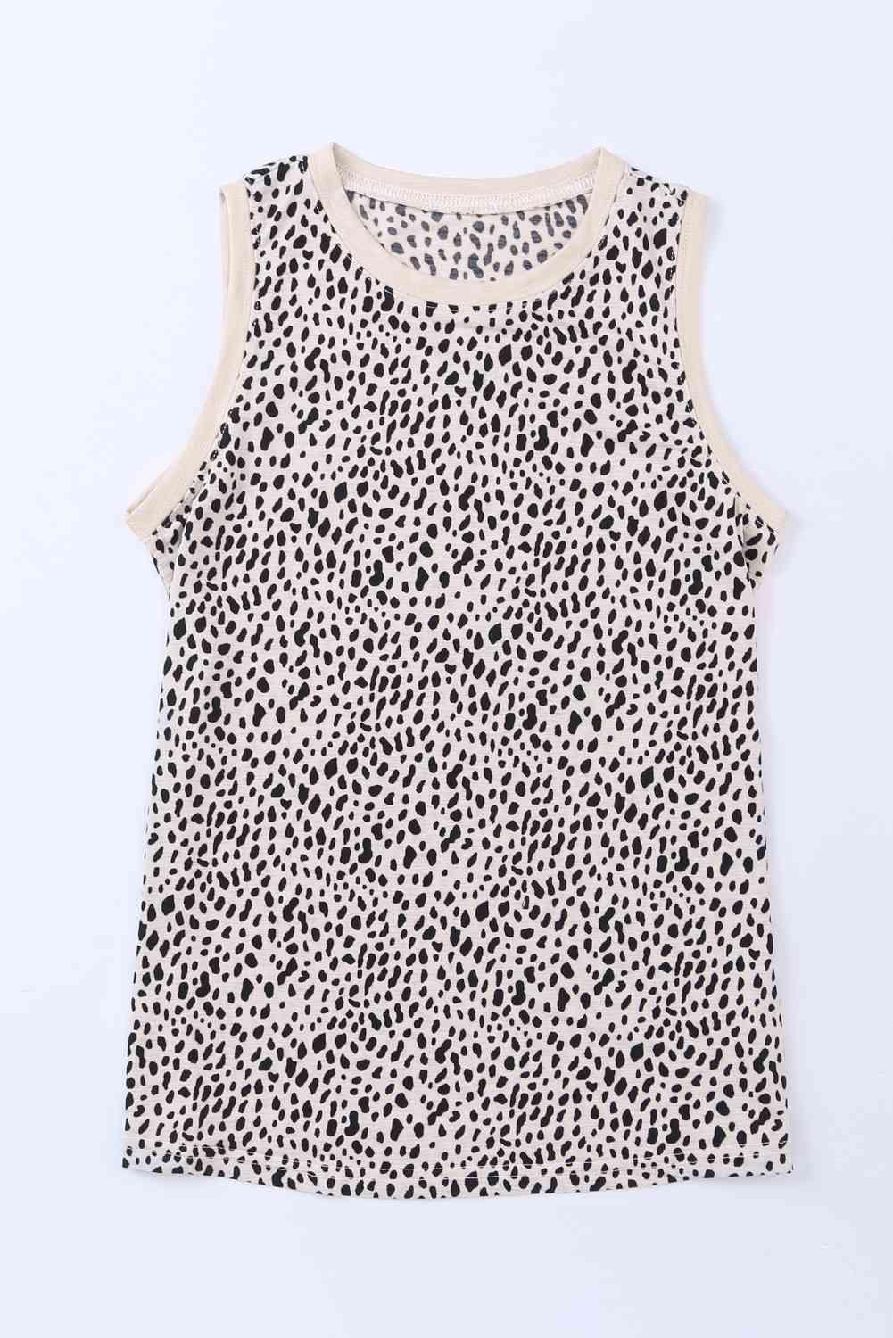 Printed Round Neck Tank - Immenzive