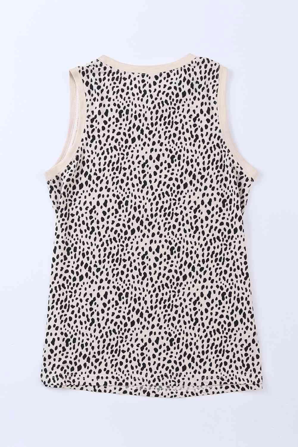 Printed Round Neck Tank - Immenzive