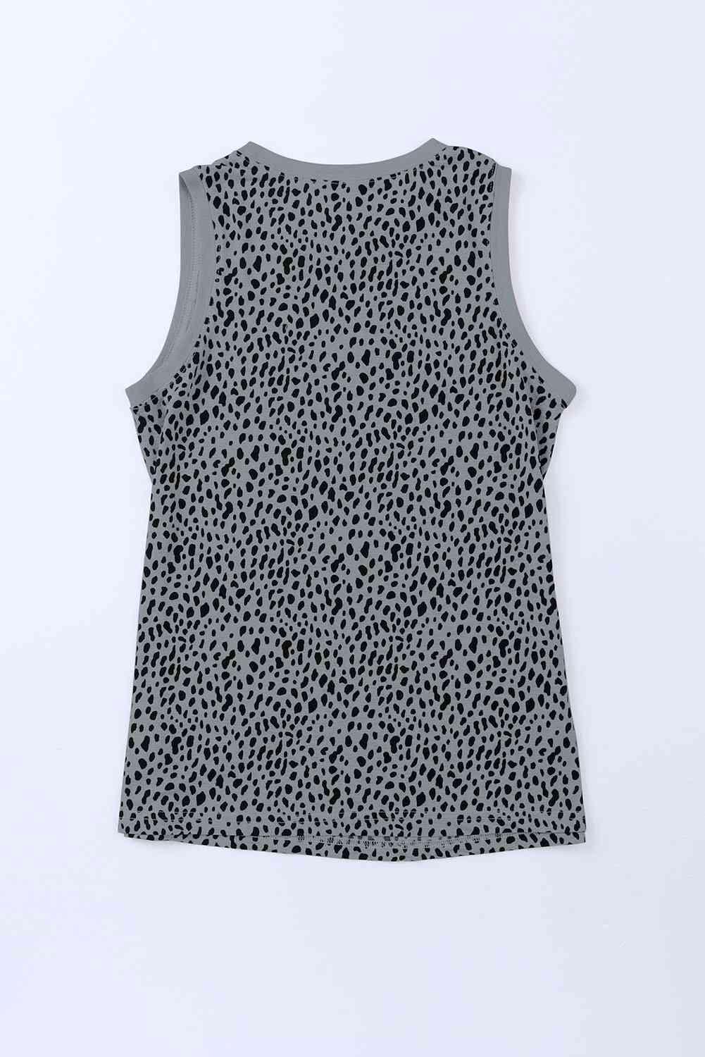 Printed Round Neck Tank - Immenzive