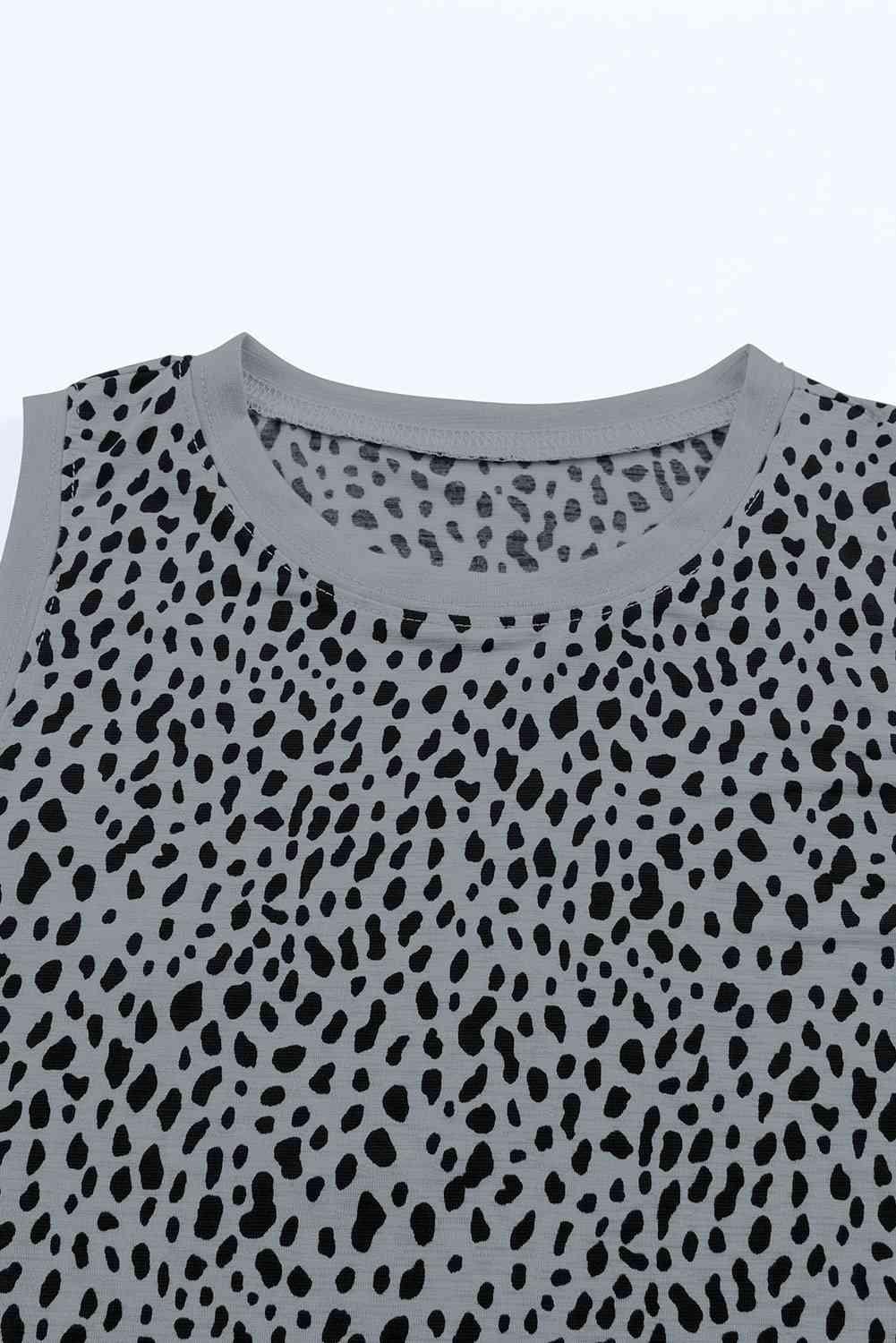 Printed Round Neck Tank - Immenzive