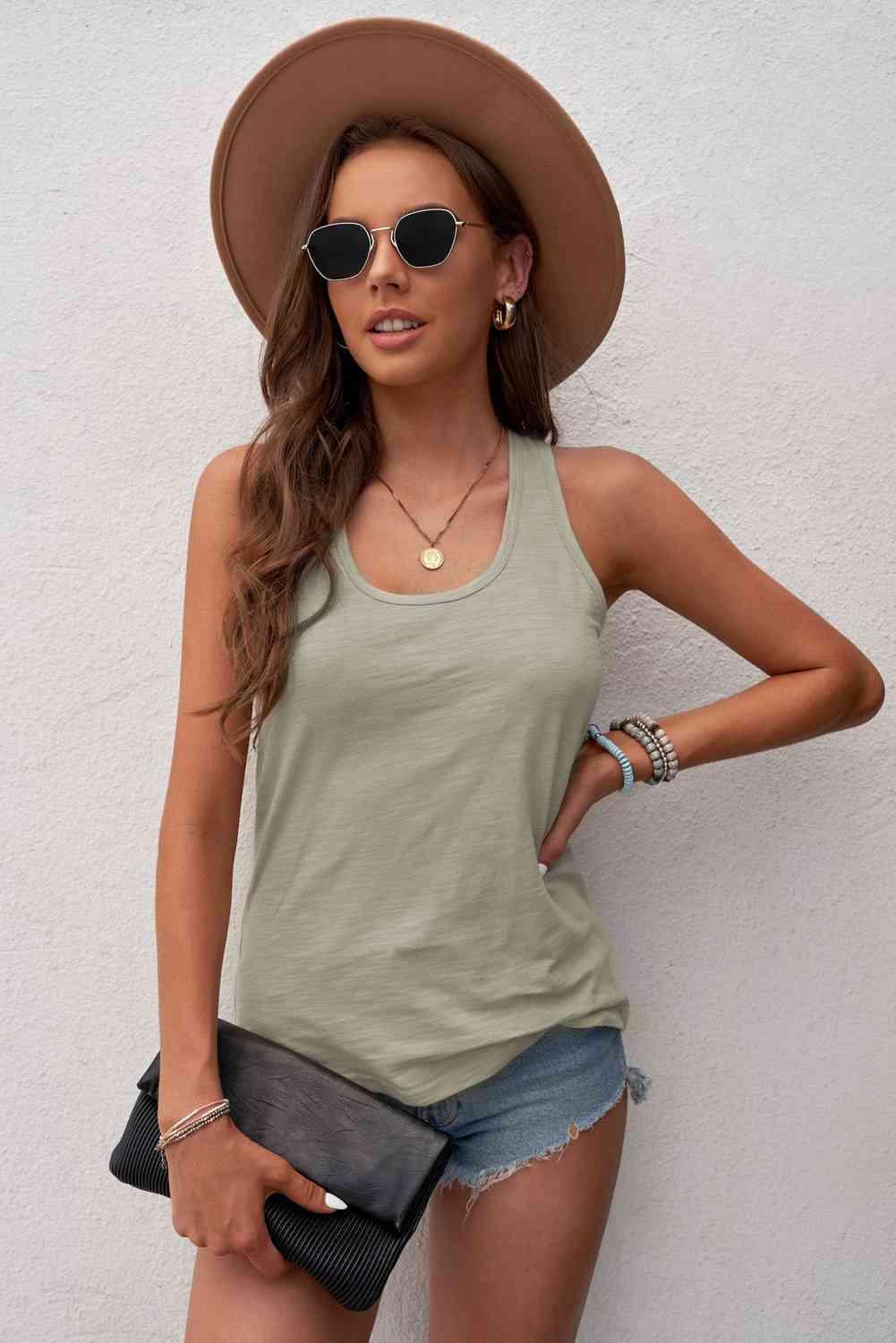 Racerback Scoop Neck Tank - Immenzive