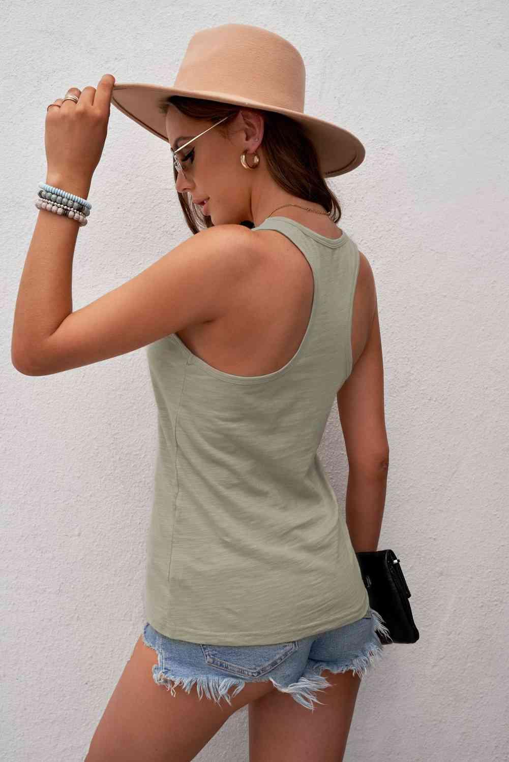 Racerback Scoop Neck Tank - Immenzive