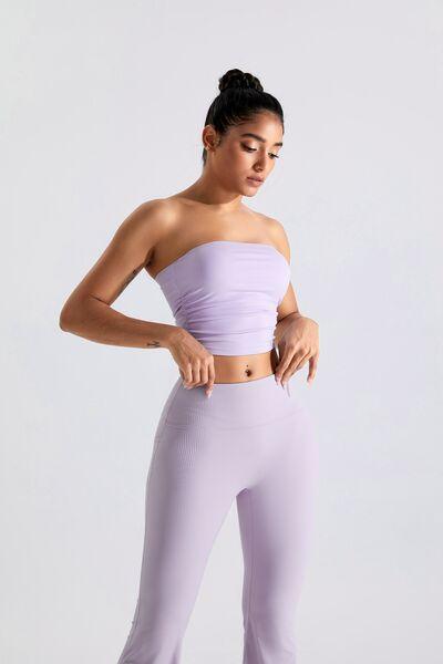 Ribbed Active Bandeau Top - Immenzive