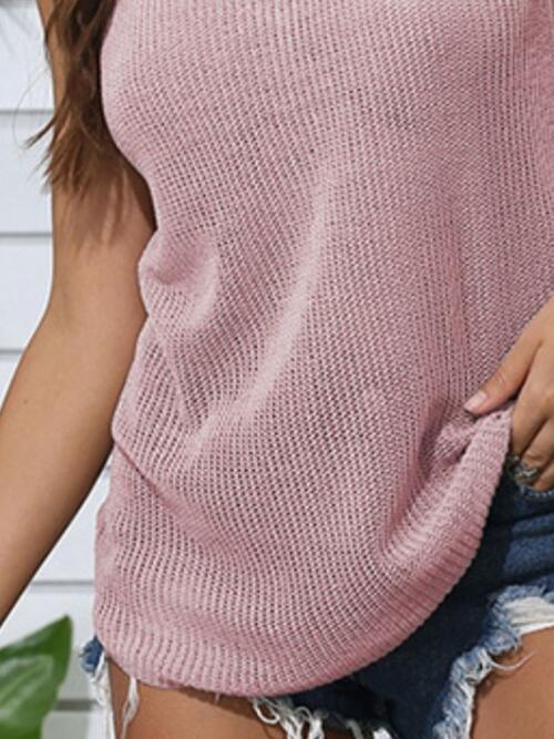 Round Neck Knit Cami - Immenzive