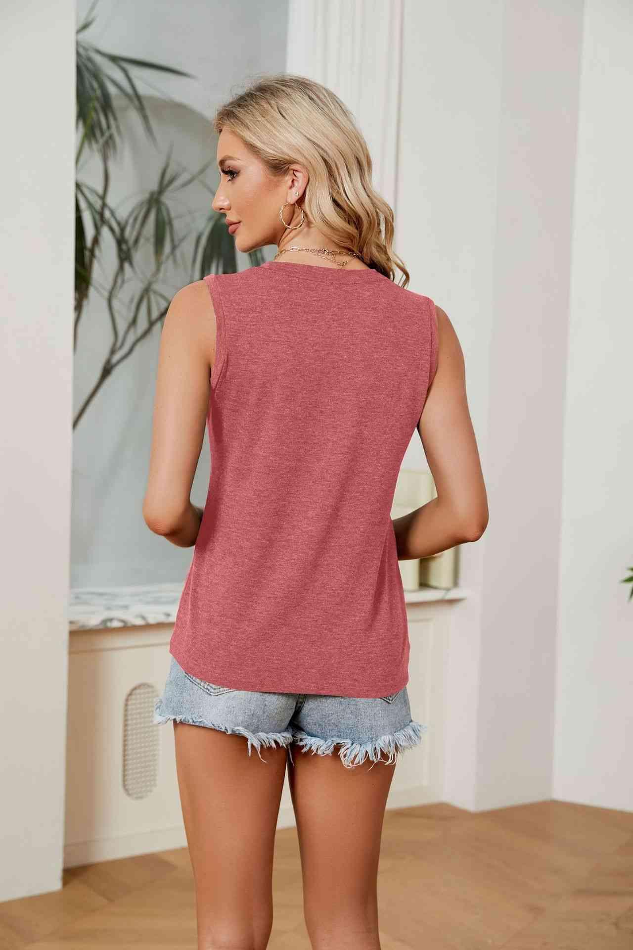 Round Neck Tank Top - Immenzive