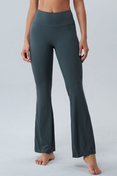 Ruched High Waist Active Pants - Immenzive