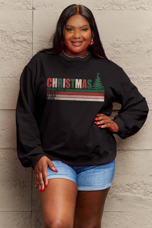 Simply Love Full Size CHRISTMAS Long Sleeve Sweatshirt - Immenzive