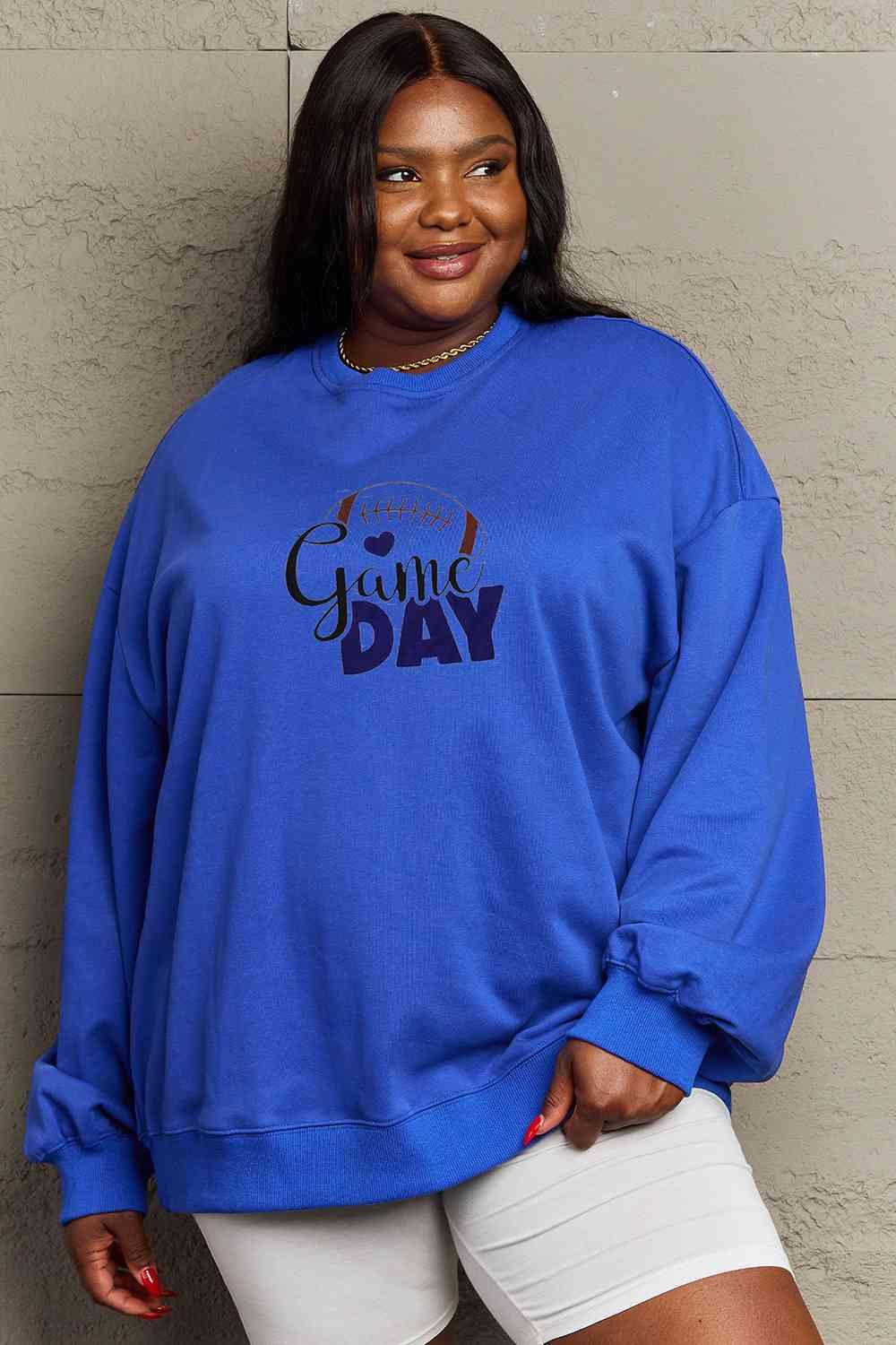 Simply Love Full Size Drop Shoulder Graphic Sweatshirt - Immenzive