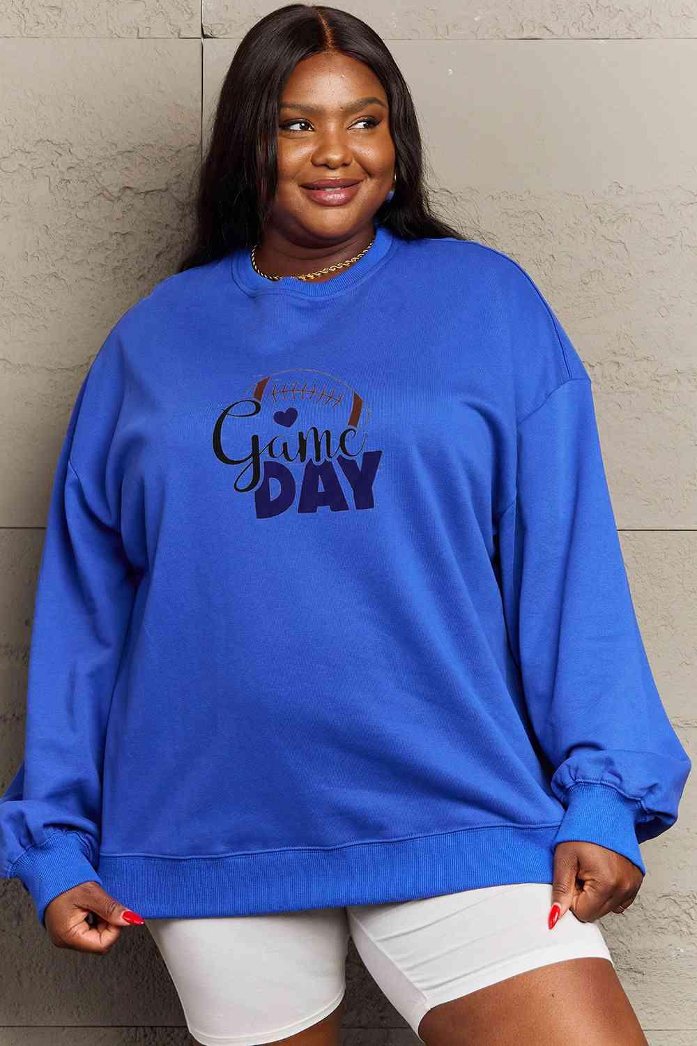 Simply Love Full Size Drop Shoulder Graphic Sweatshirt - Immenzive